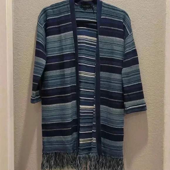 LAUREN RALPH LAUREN Striped Cardigan Size XS - Picture 1 of 10